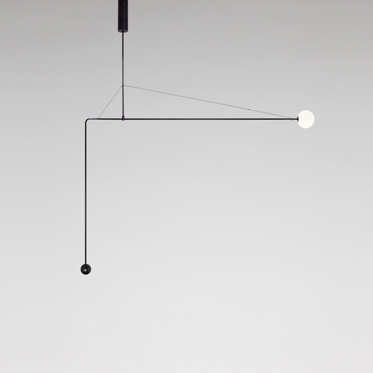 Lustra Chandelier Mobile Black Minimalist
