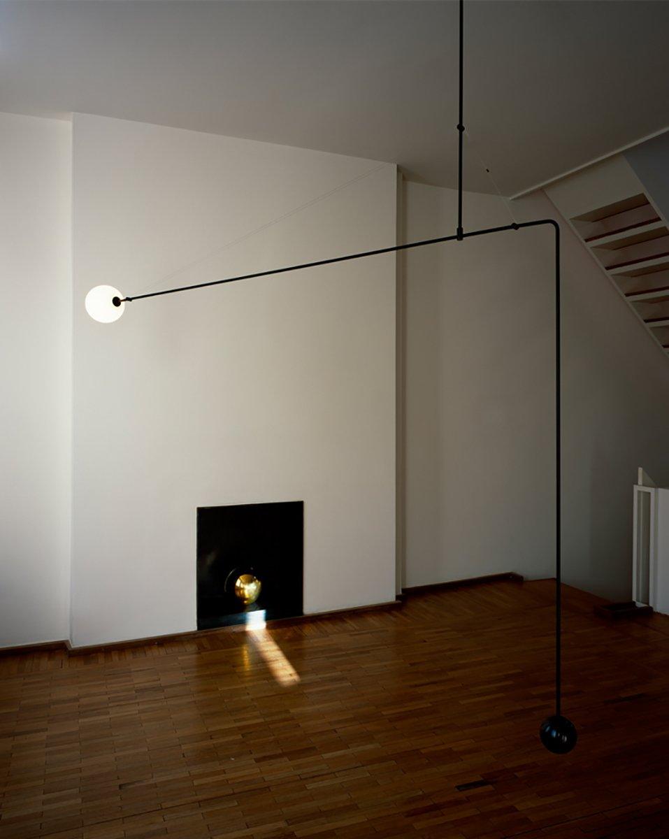 Lustra Chandelier Mobile Black Minimalist