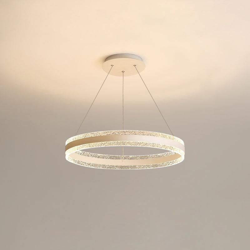 Aroxen lámpara colgante moderna LED círculo anillos