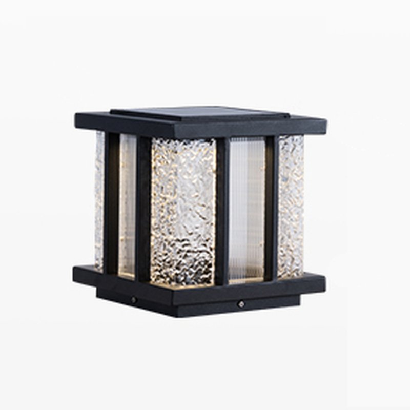 Rild luminaria exterior moderna de vidrio en cubo