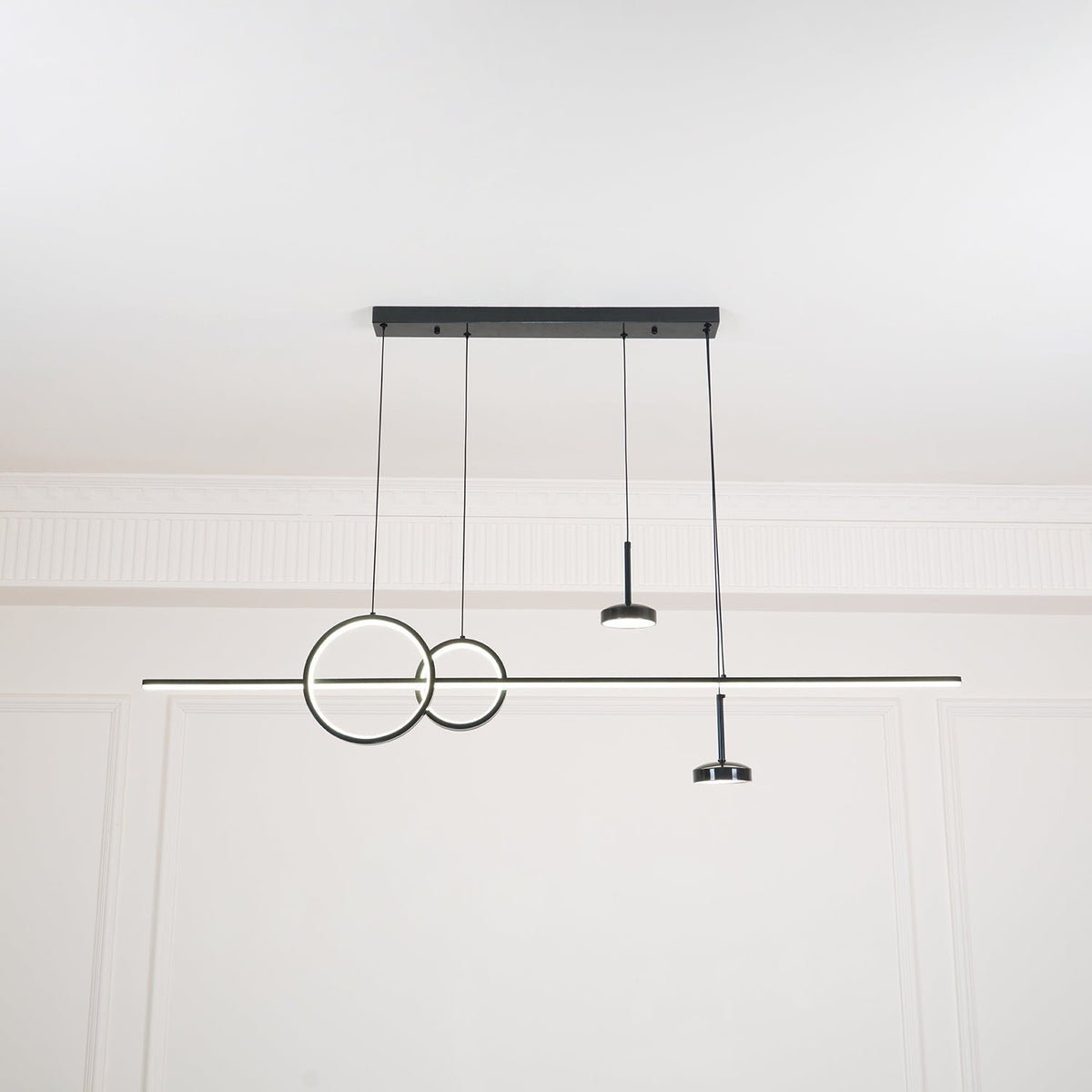 Tildas lámpara colgante anillo geométrico minimalista