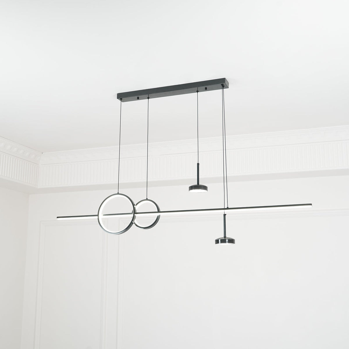 Tildas lámpara colgante anillo geométrico minimalista