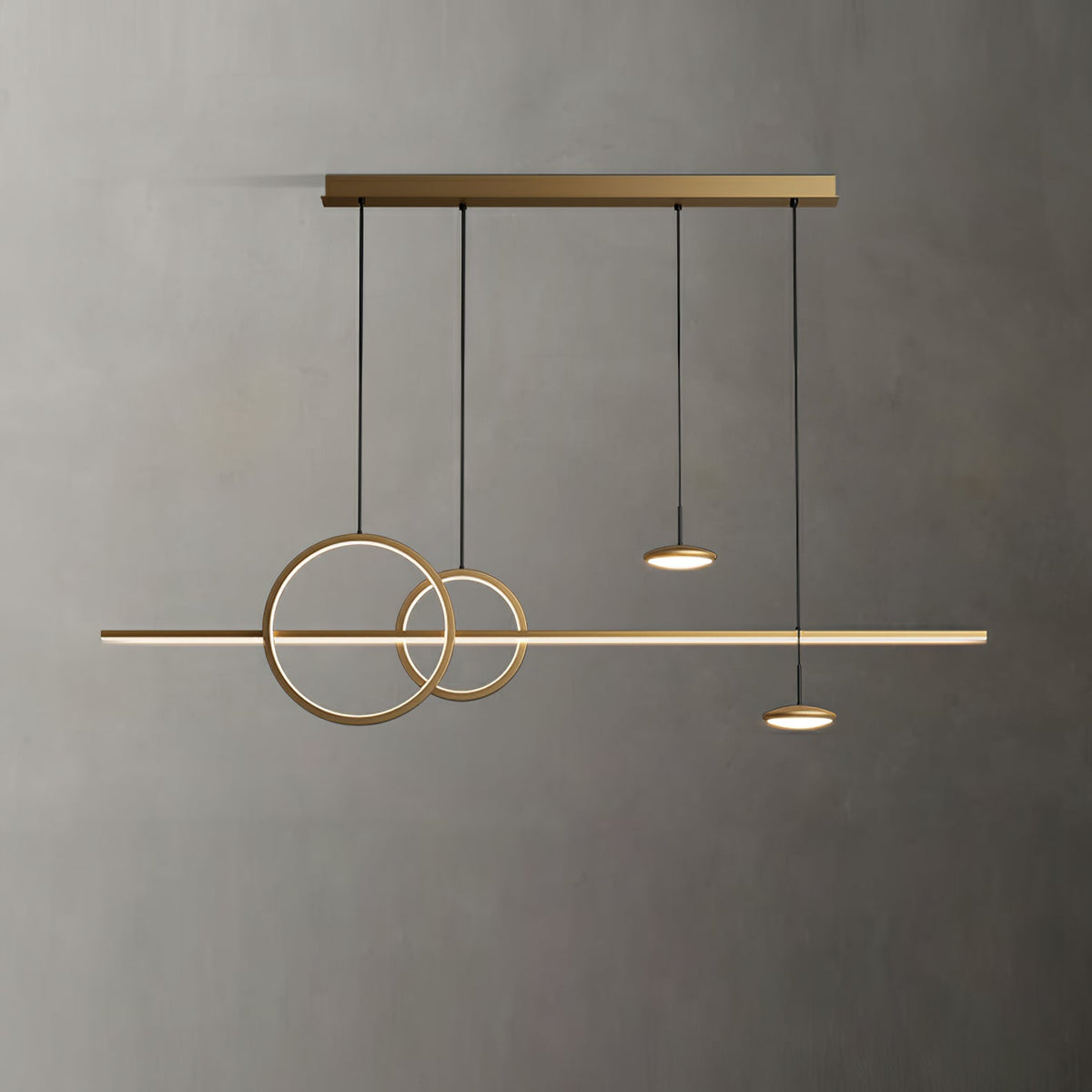 Tildas lámpara colgante anillo geométrico minimalista