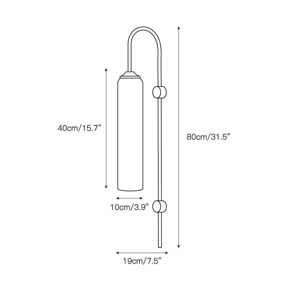 Anoriel Aplique de pared Vidrio Moderno Minimalista