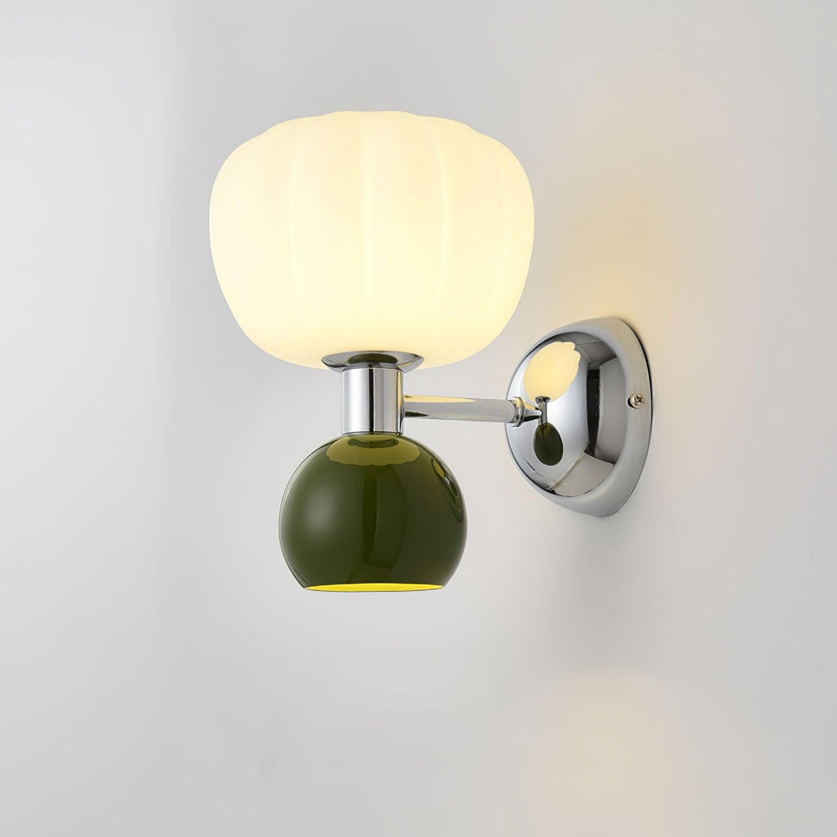 Jorvin aplique de pared nórdico en plástico crema