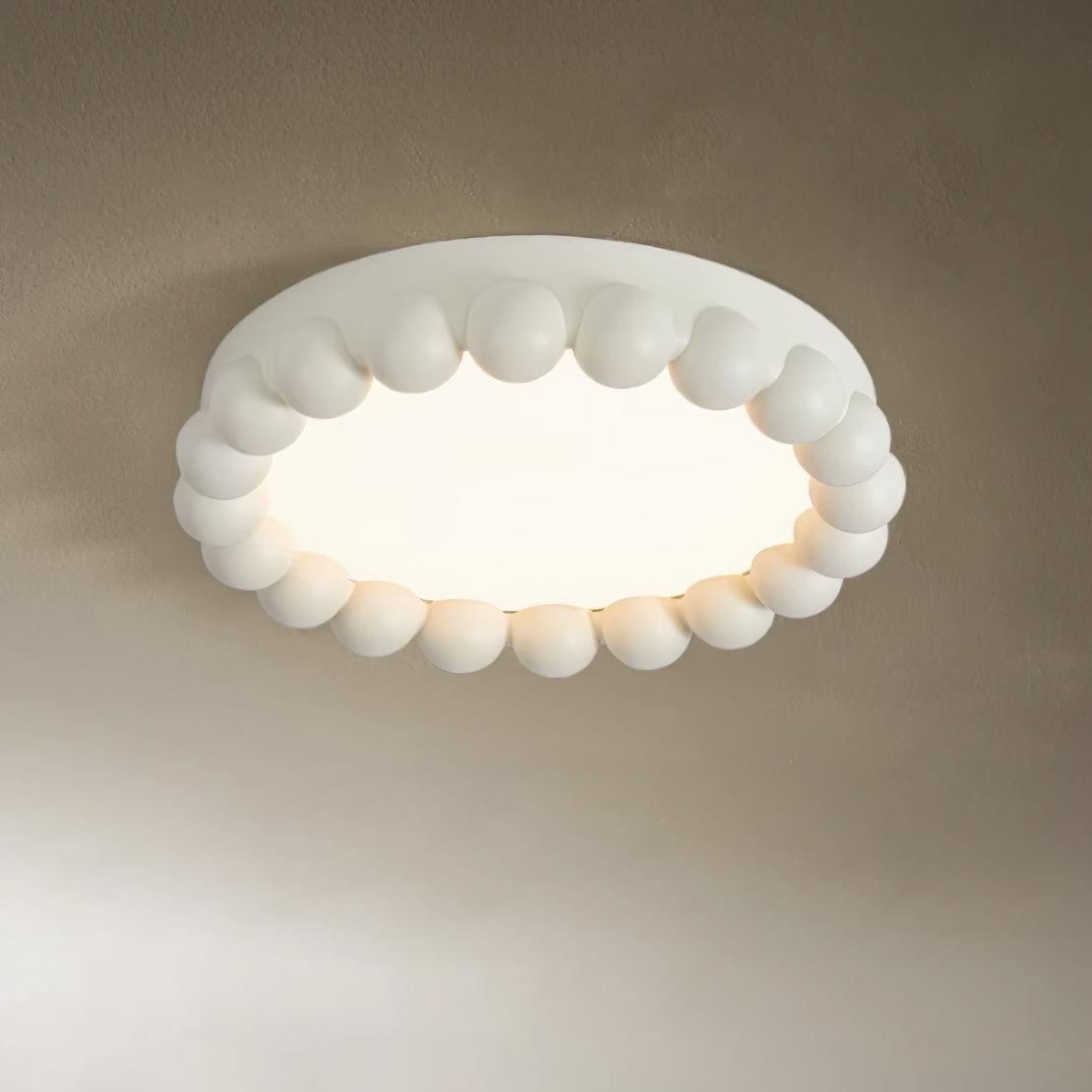 Zevian lámpara de techo con burbujas redondas de resina juguetonas y luz suave