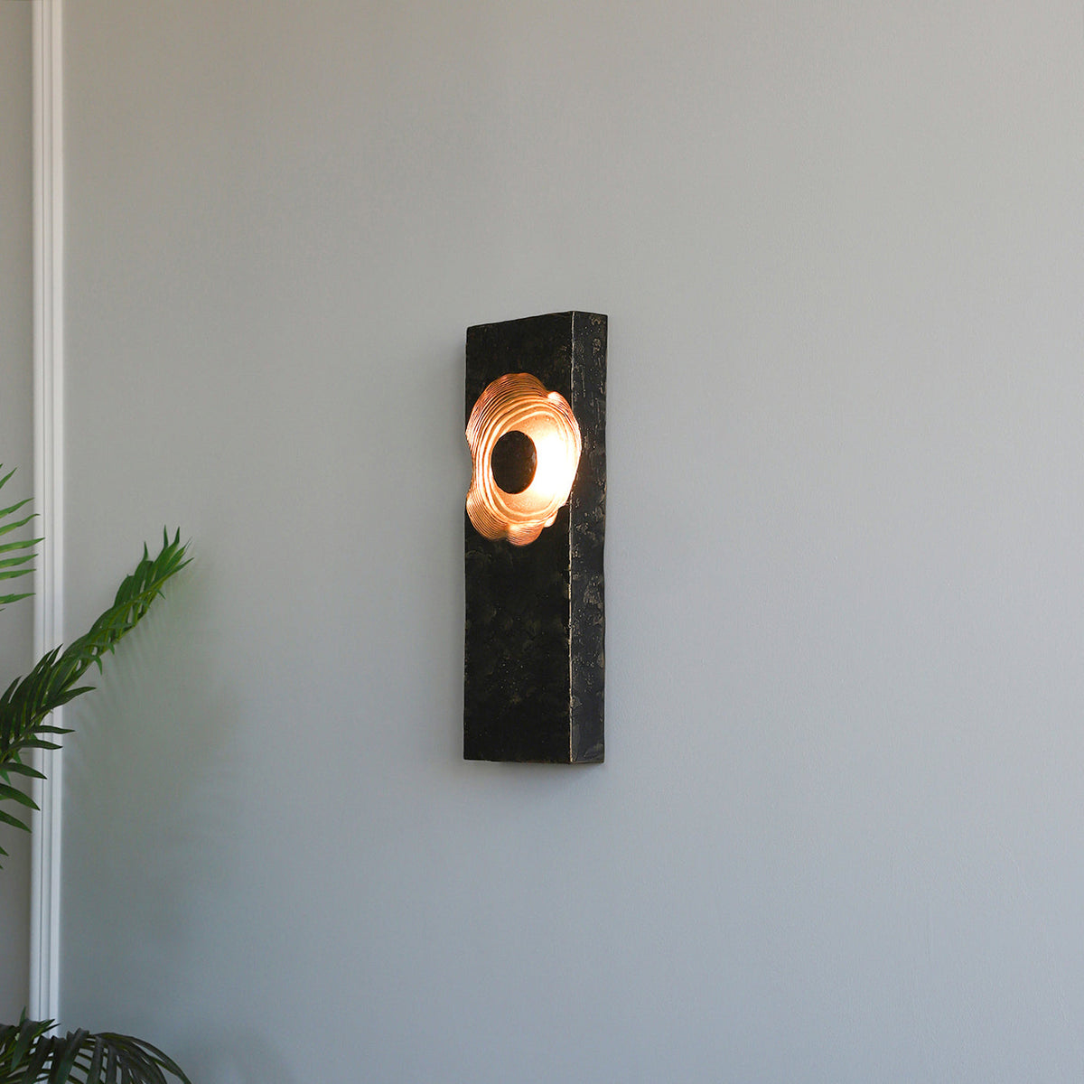 Aurevra aplique de pared negro