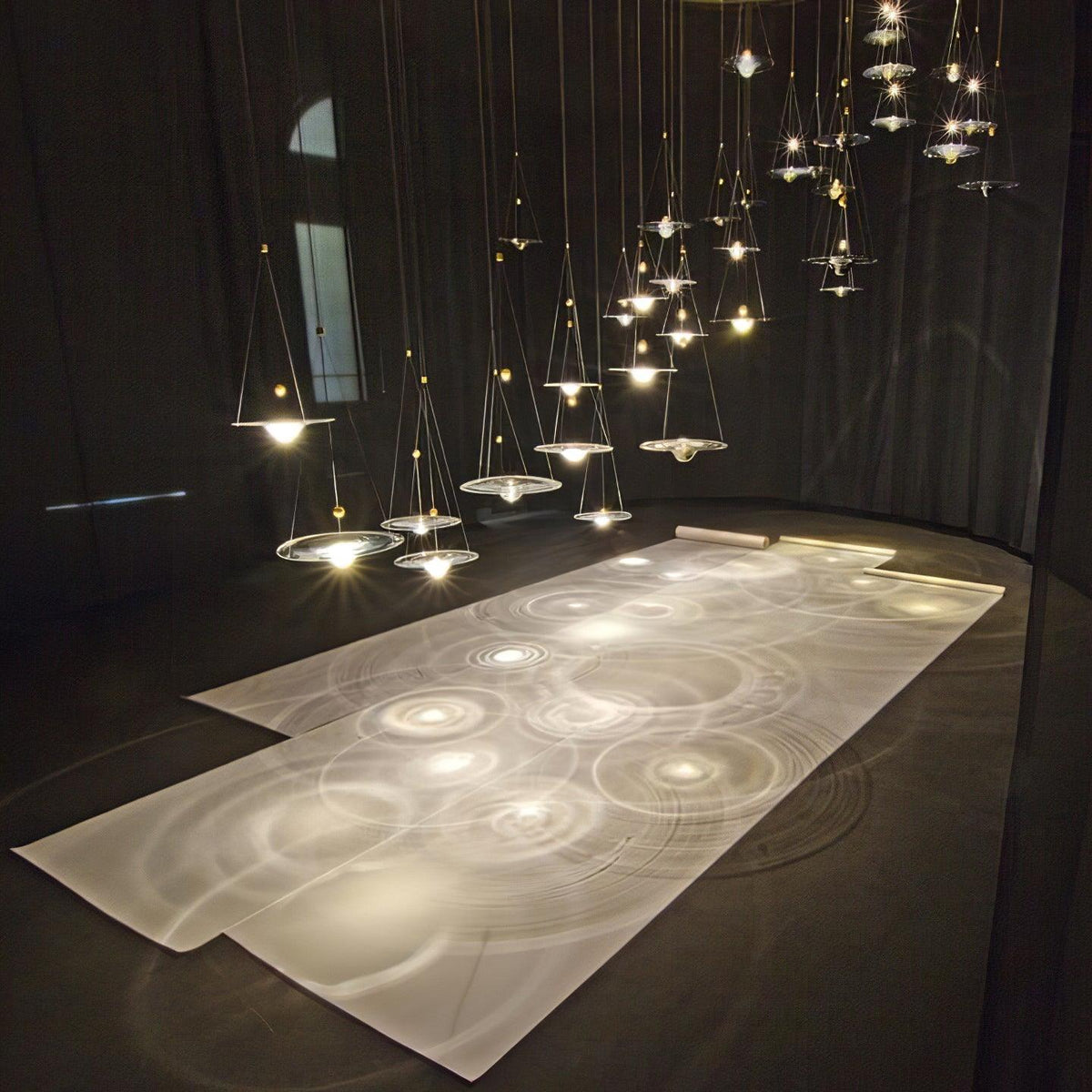 Aurivine lámpara colgante minimalista de latón