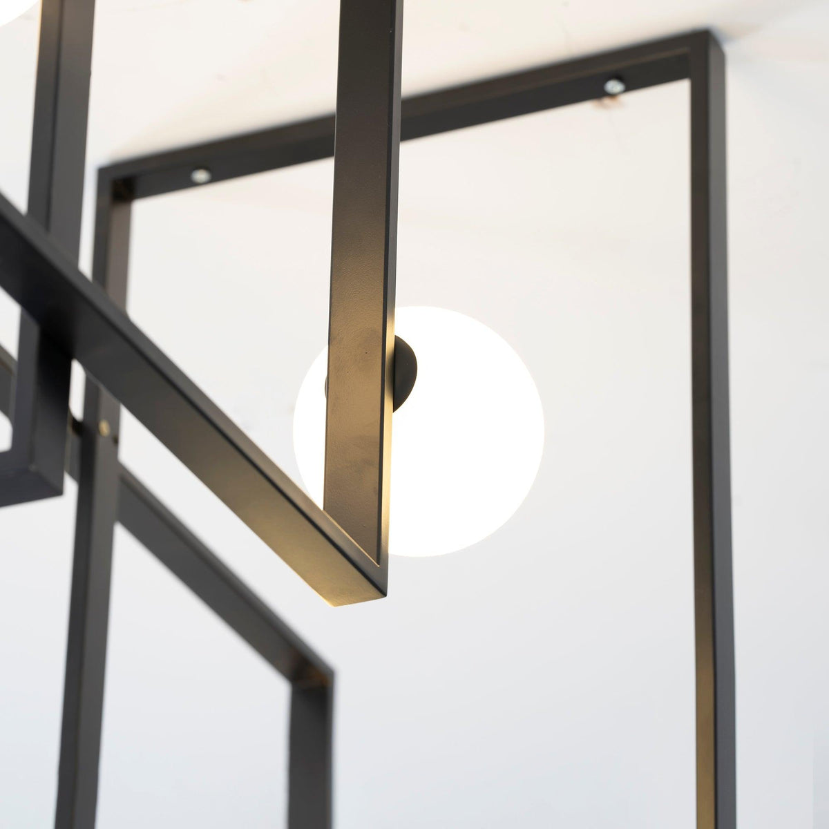 Veliiel lámpara de araña Mondrian vidrio latón Geométrico moderna