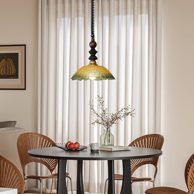 Nydoreth lámpara colgante elegancia Vintage Art de madera
