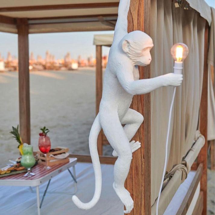 Bnx aplique de pared Art Unique Monkey de resina