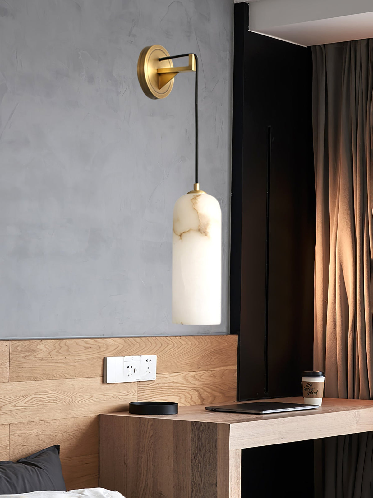 Haelion aplique de pared alabastro
