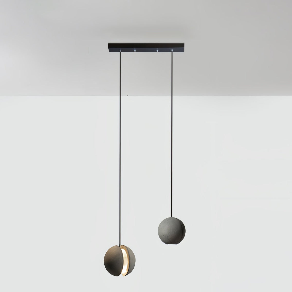 Umi lámpara colgante esfera minimalista en hormigón