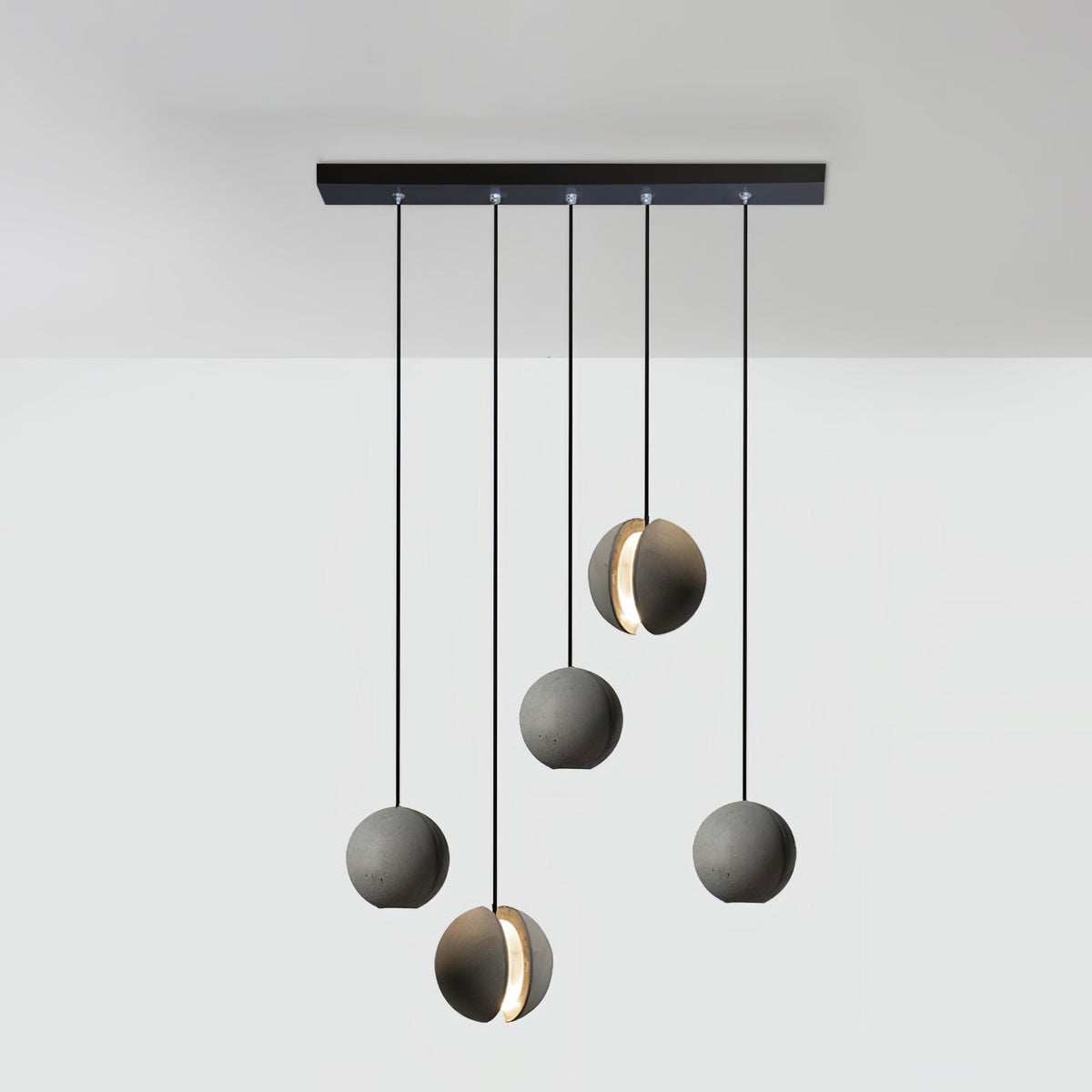Umi lámpara colgante esfera minimalista en hormigón