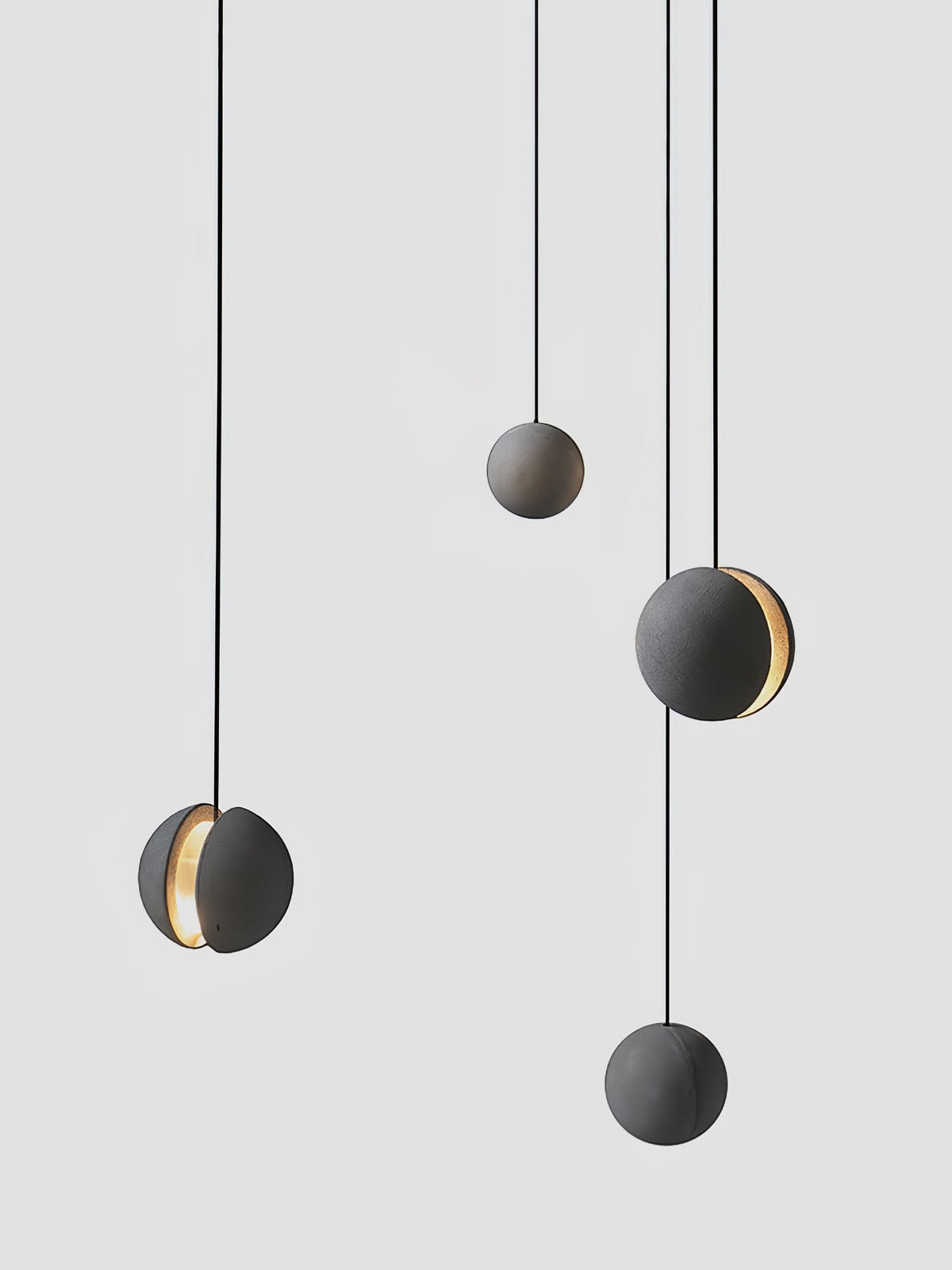 Umi lámpara colgante esfera minimalista en hormigón