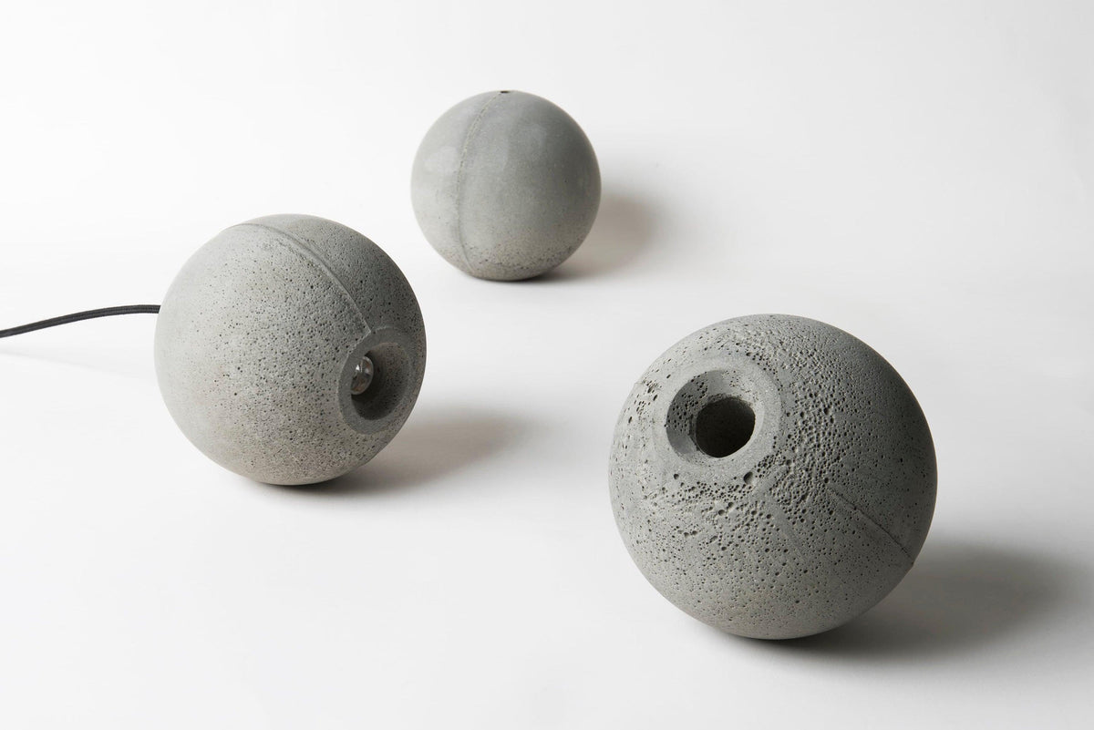 Umi lámpara colgante esfera minimalista en hormigón