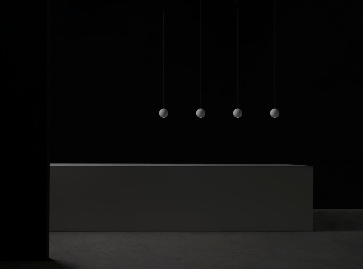 Umi lámpara colgante esfera minimalista en hormigón