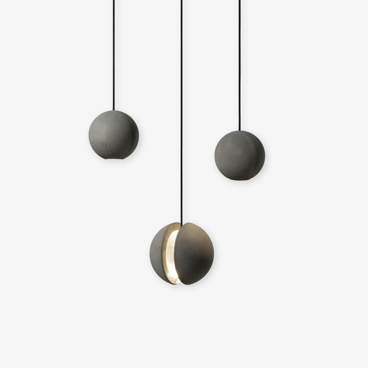 Umi lámpara colgante esfera minimalista en hormigón