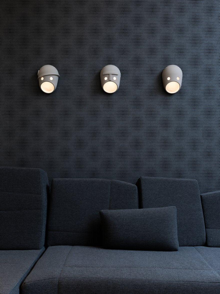 Mask aplique de pared individual creativo de resina