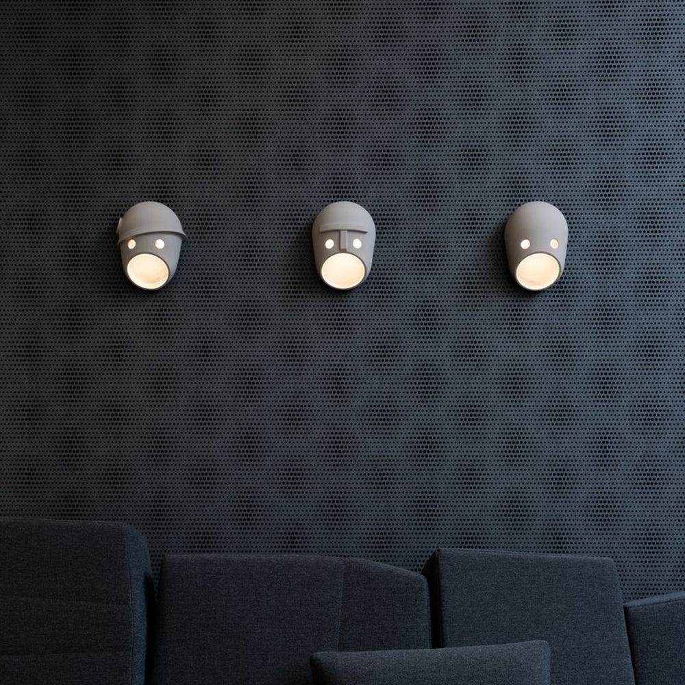 Mask aplique de pared individual creativo de resina