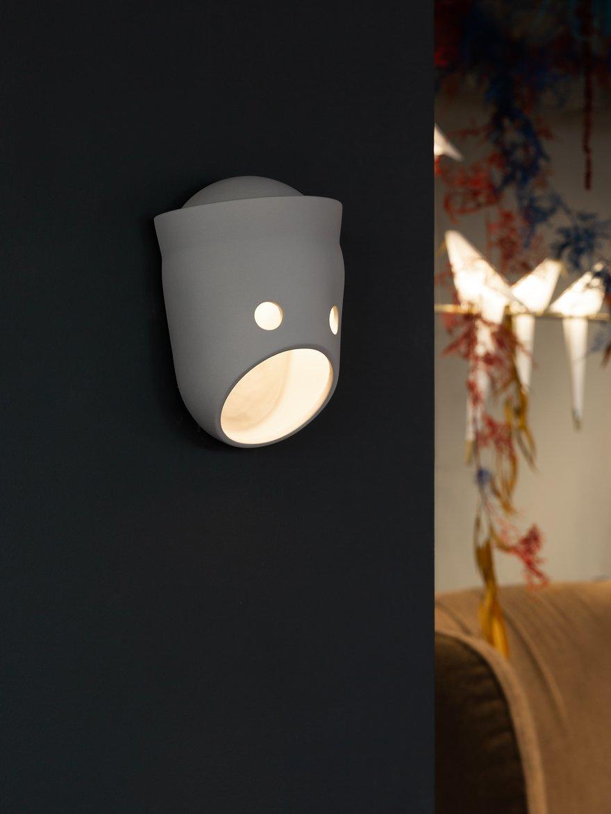 Mask aplique de pared individual creativo de resina
