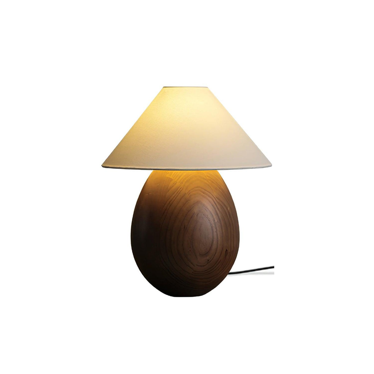 Orbace lámpara de mesa de madera natural