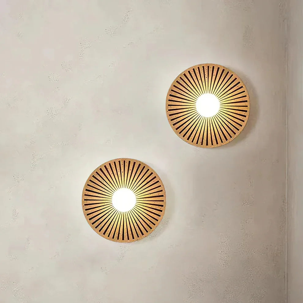 Skyler Geometric Resin Glass Wall Lamp