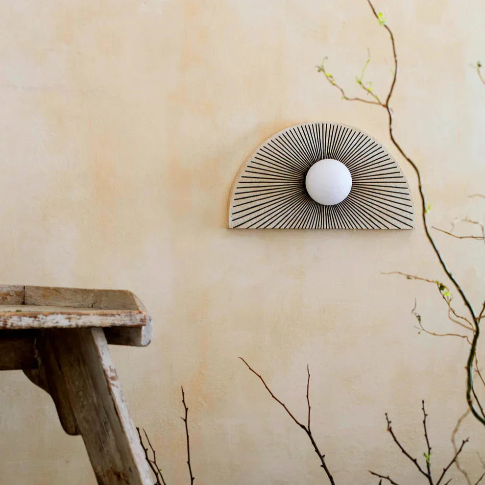 Skyler Geometric Resin Glass Wall Lamp