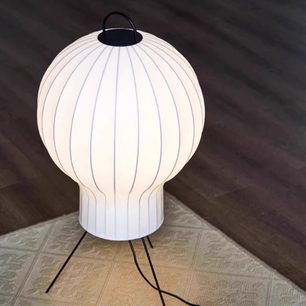 Balloon lámpara de pie minimalista de seda