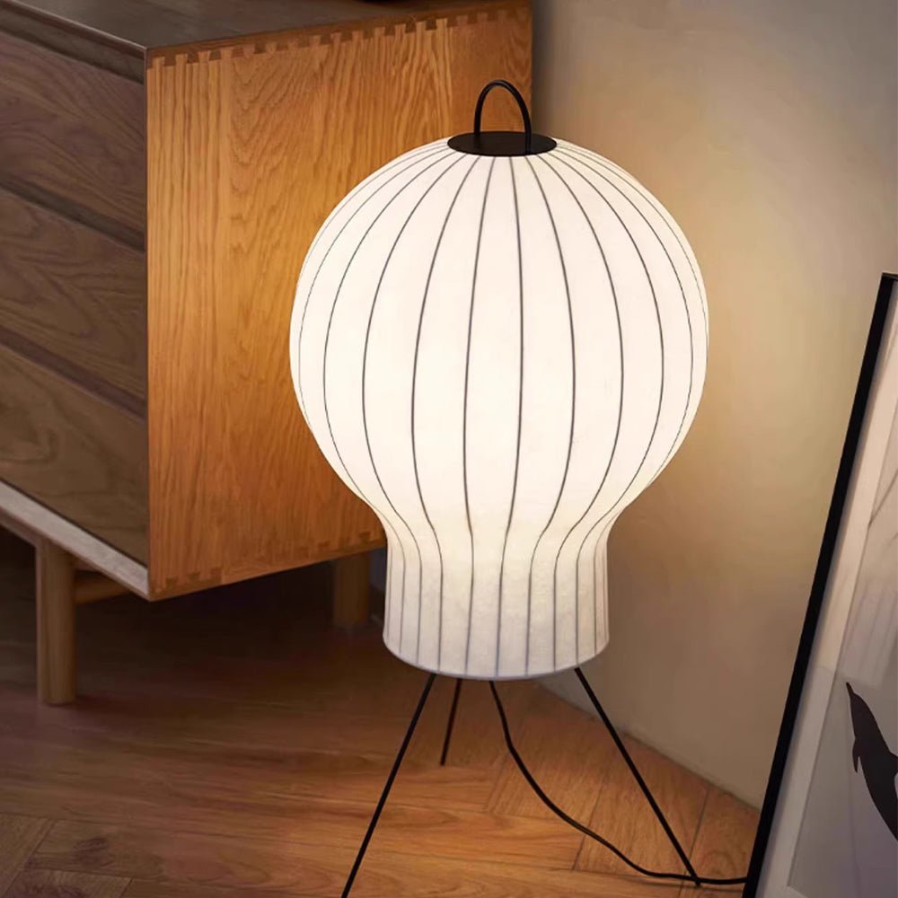 Balloon lámpara de pie minimalista de seda