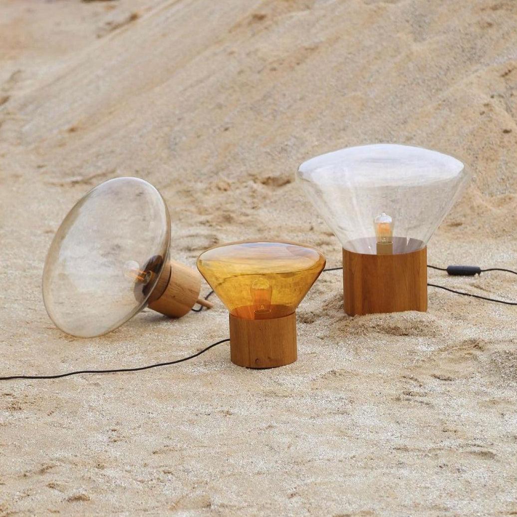 Sylirella lámpara de mesa minimalista de madera