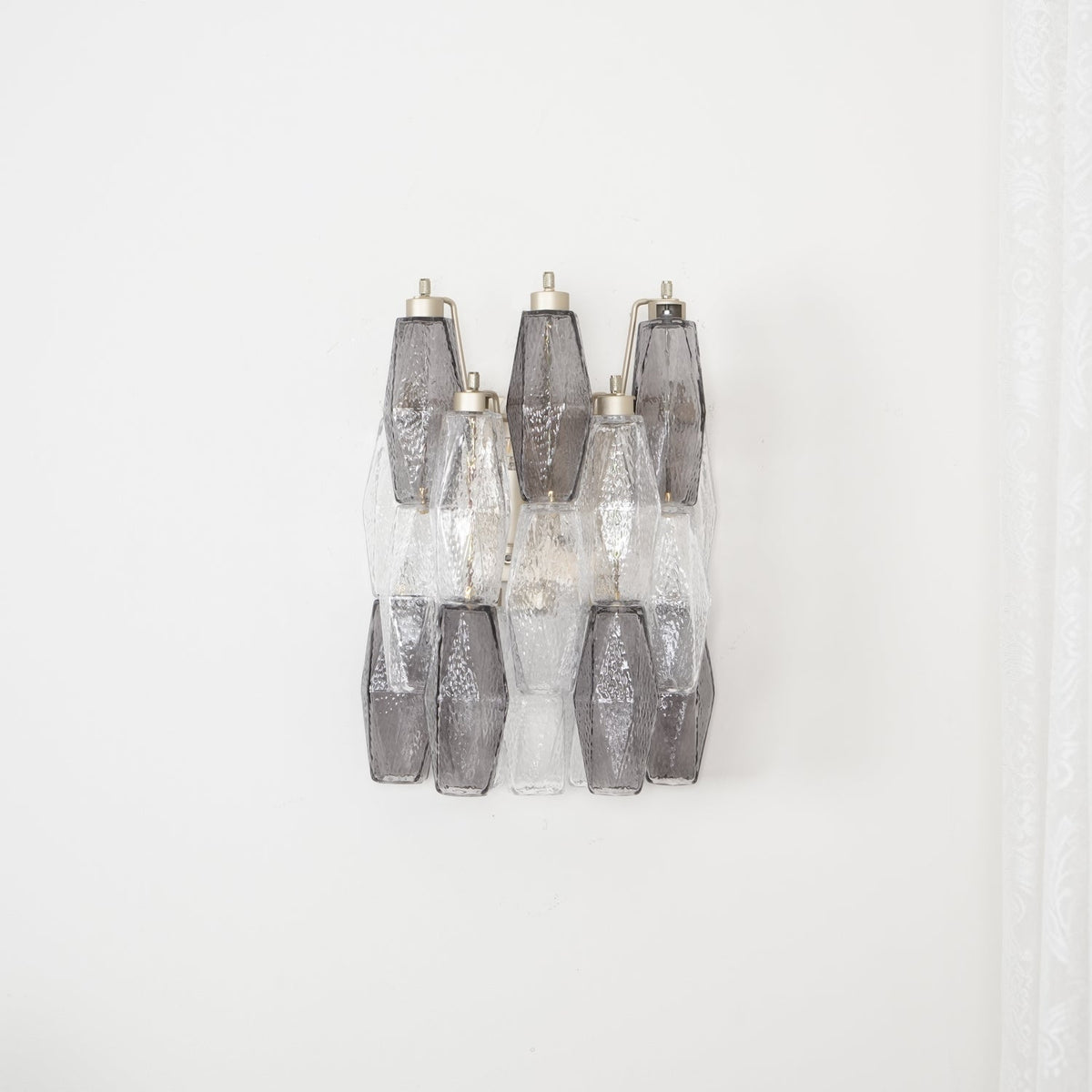 Eiruaria aplique de pared en vidrio con forma de rombo escalonado contemporáneo