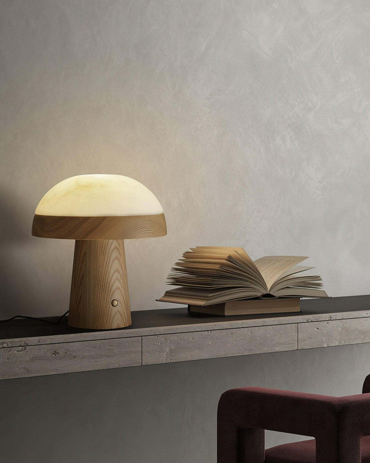 Nexore lámpara de mesa de madera