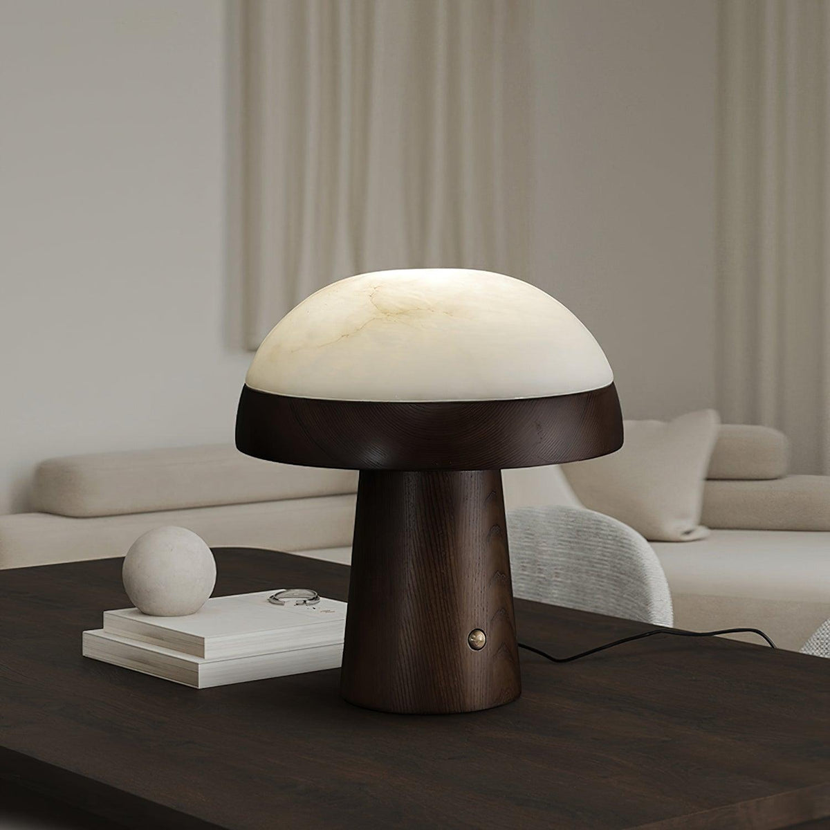 Nexore lámpara de mesa de madera