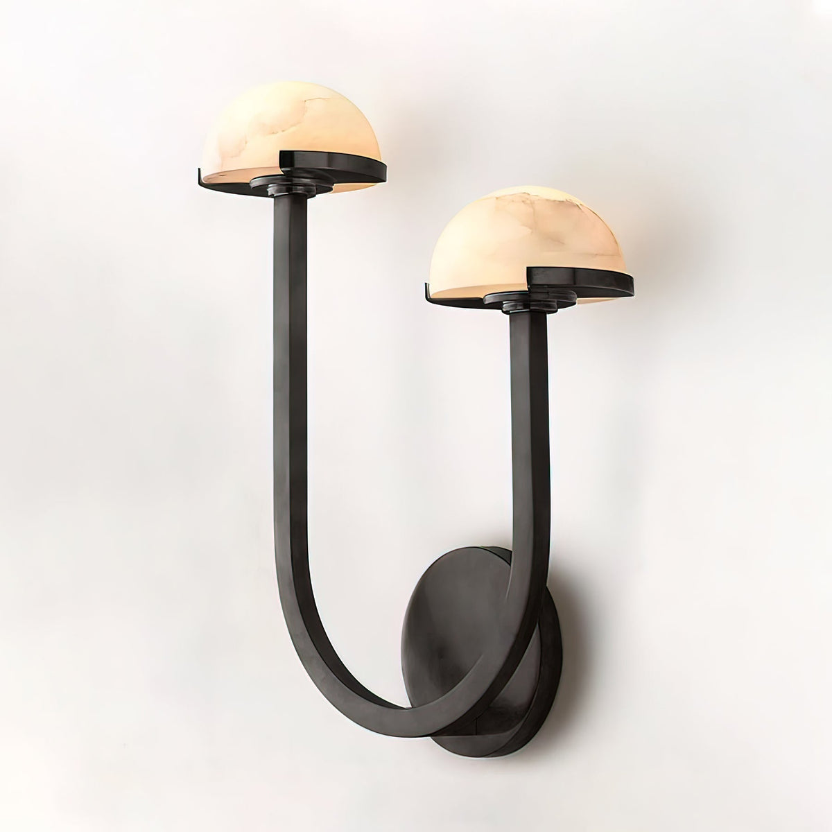 Vitalira doble alabastro aplique de pared