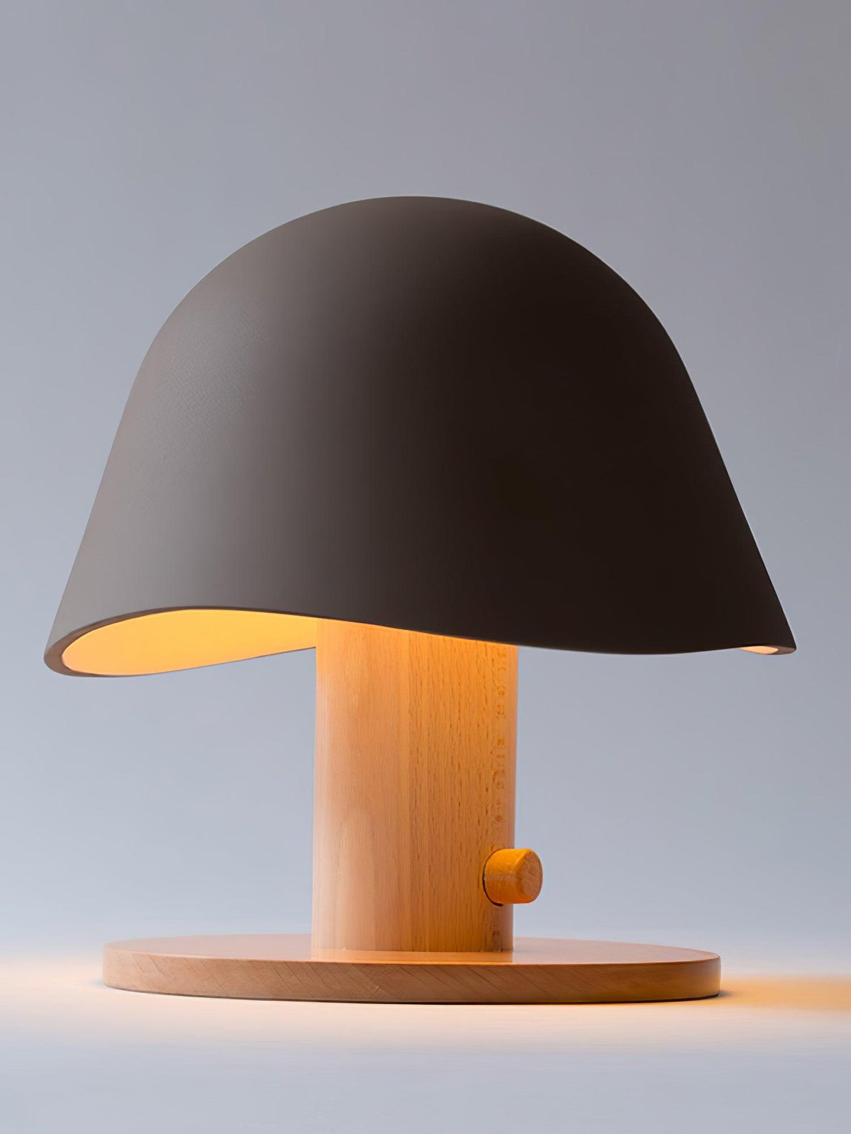 Wond lámpara de mesa de resina y madera