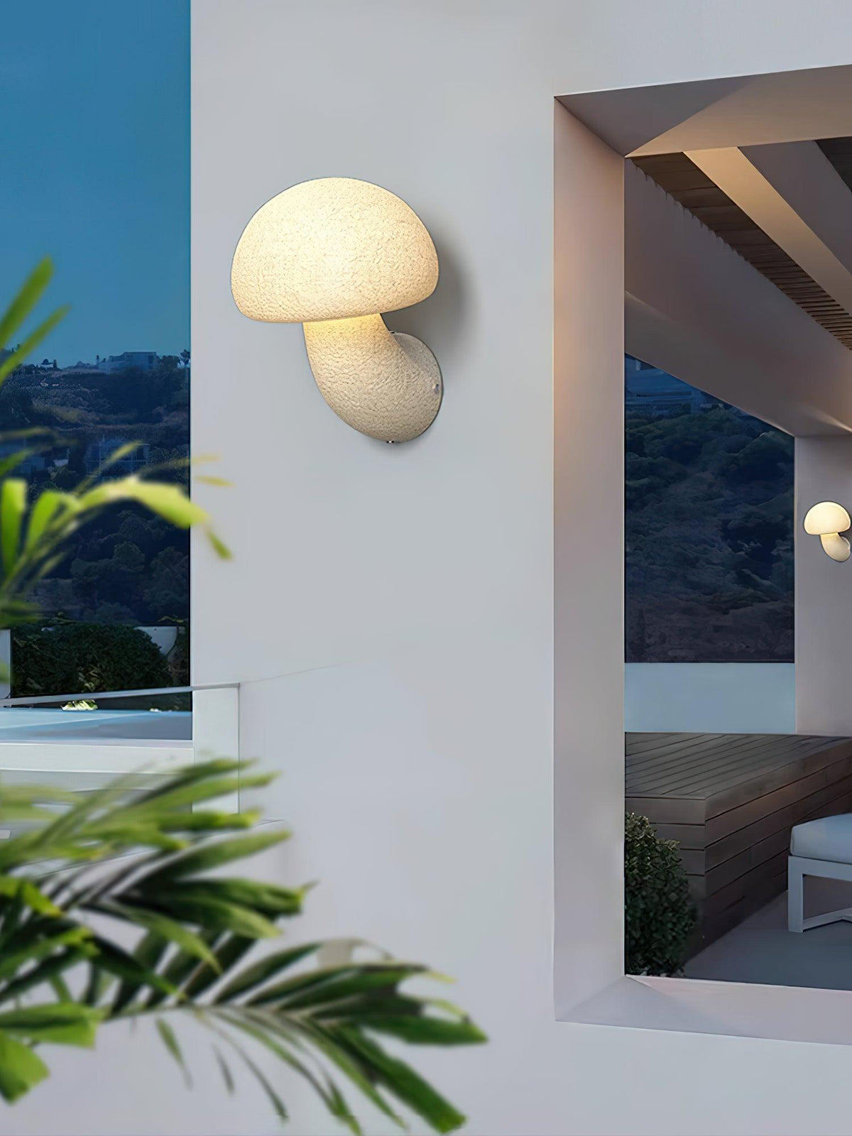Mior aplique de pared Individual Creatividad resina seta
