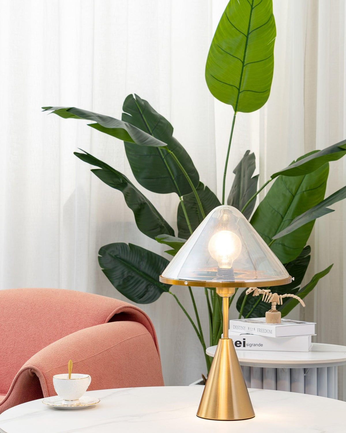 Lámpara de mesa Mushroom contemporánea