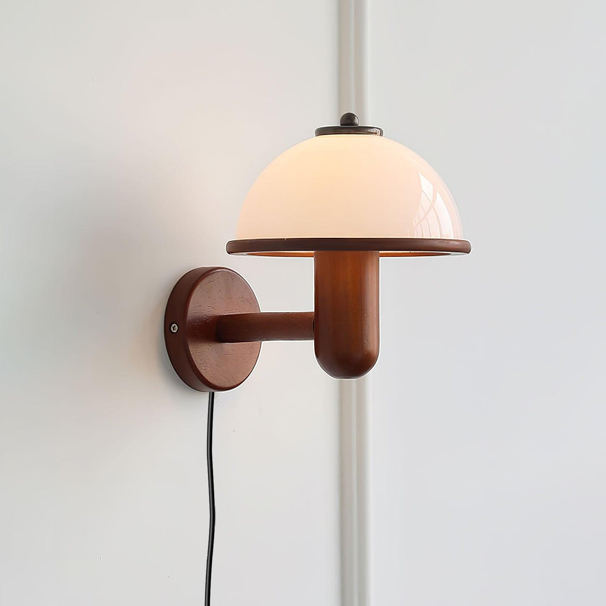 Elvarira aplique de pared de madera de seta