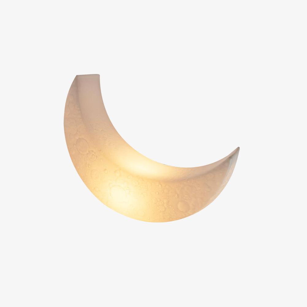 Zetheor lámpara de pie en forma de media luna de resina