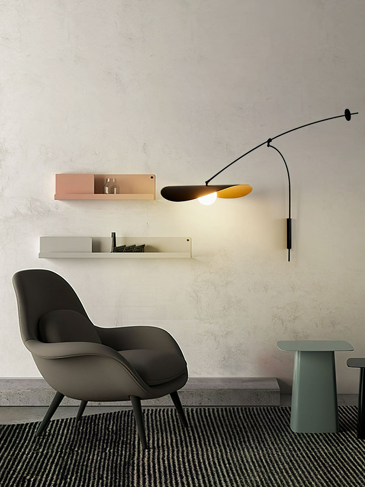 Tirove aplique de pared vidrio minimalista