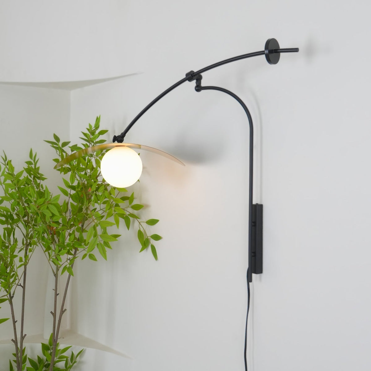 Tirove aplique de pared vidrio minimalista