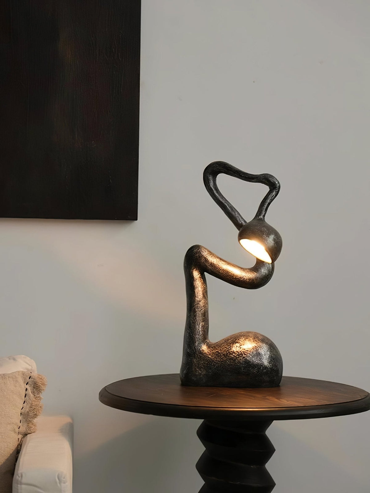 Twist lámpara de mesa negra