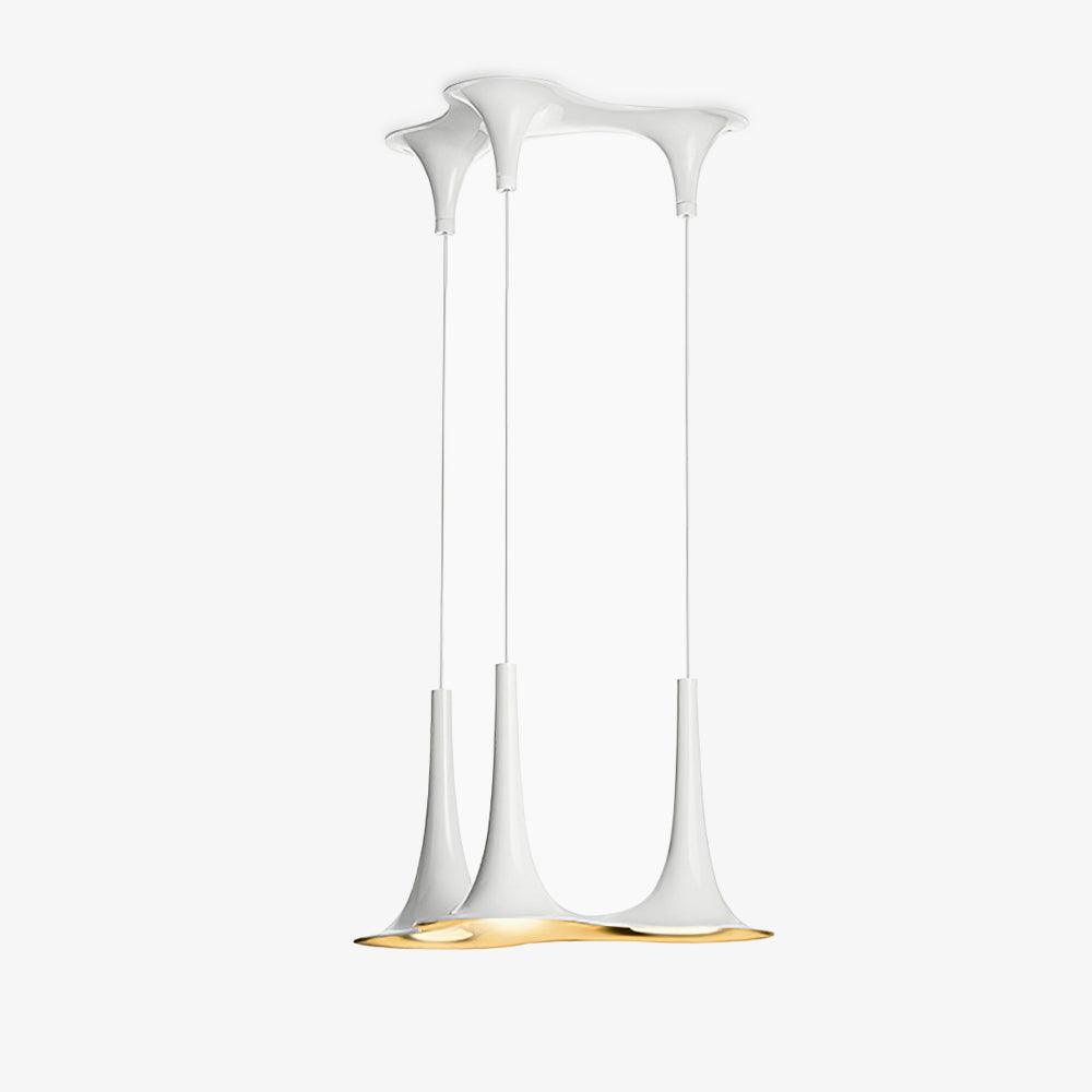Rominex lámpara colgante de acrílico con forma de trompeta contemporánea