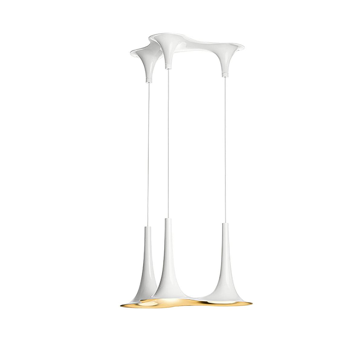 Rominex lámpara colgante de acrílico con forma de trompeta contemporánea