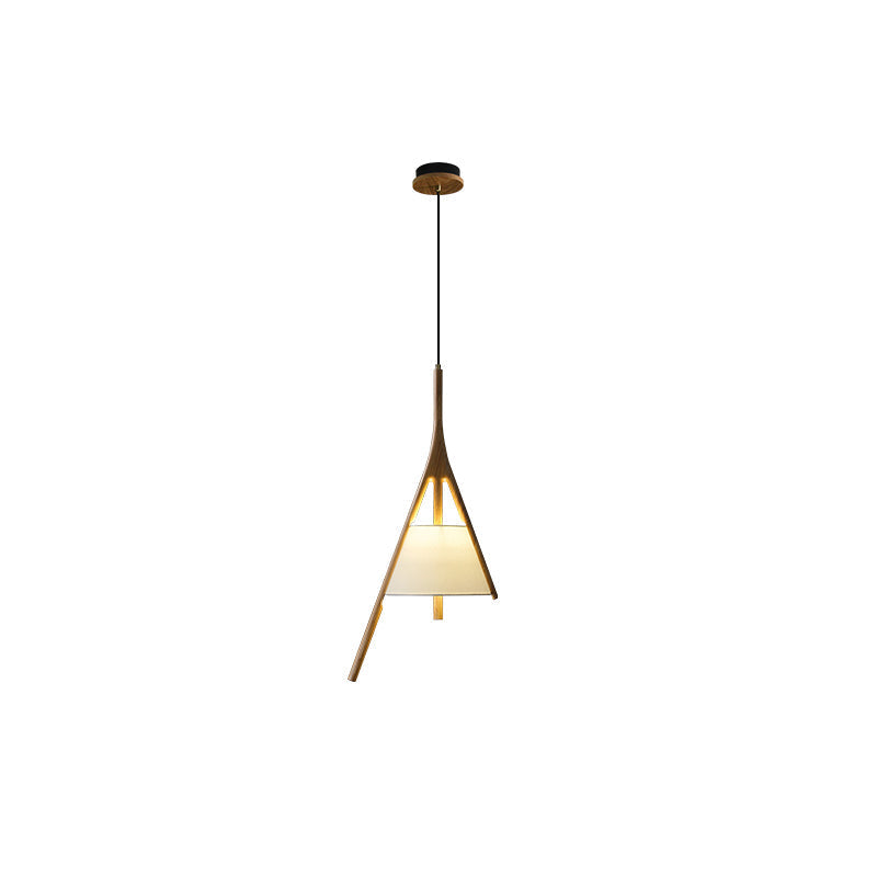 Zovenarae lámpara colgante triangular de madera