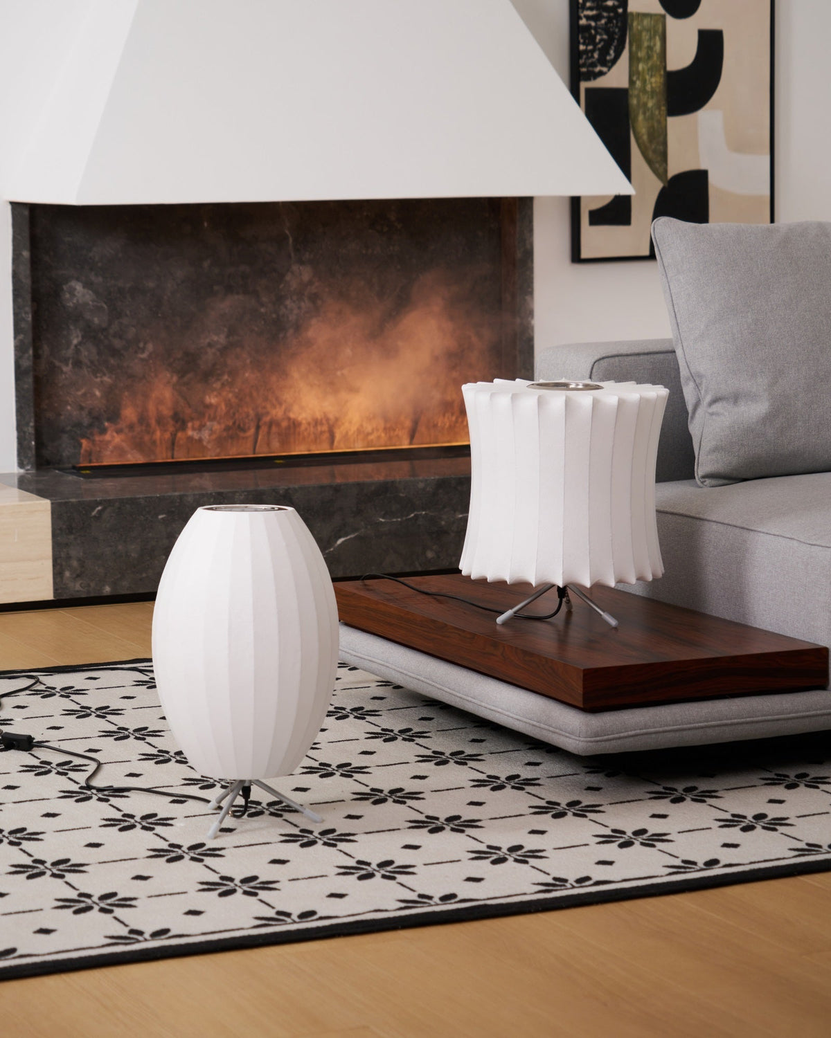 Rostix lámpara de mesa minimalista de acero