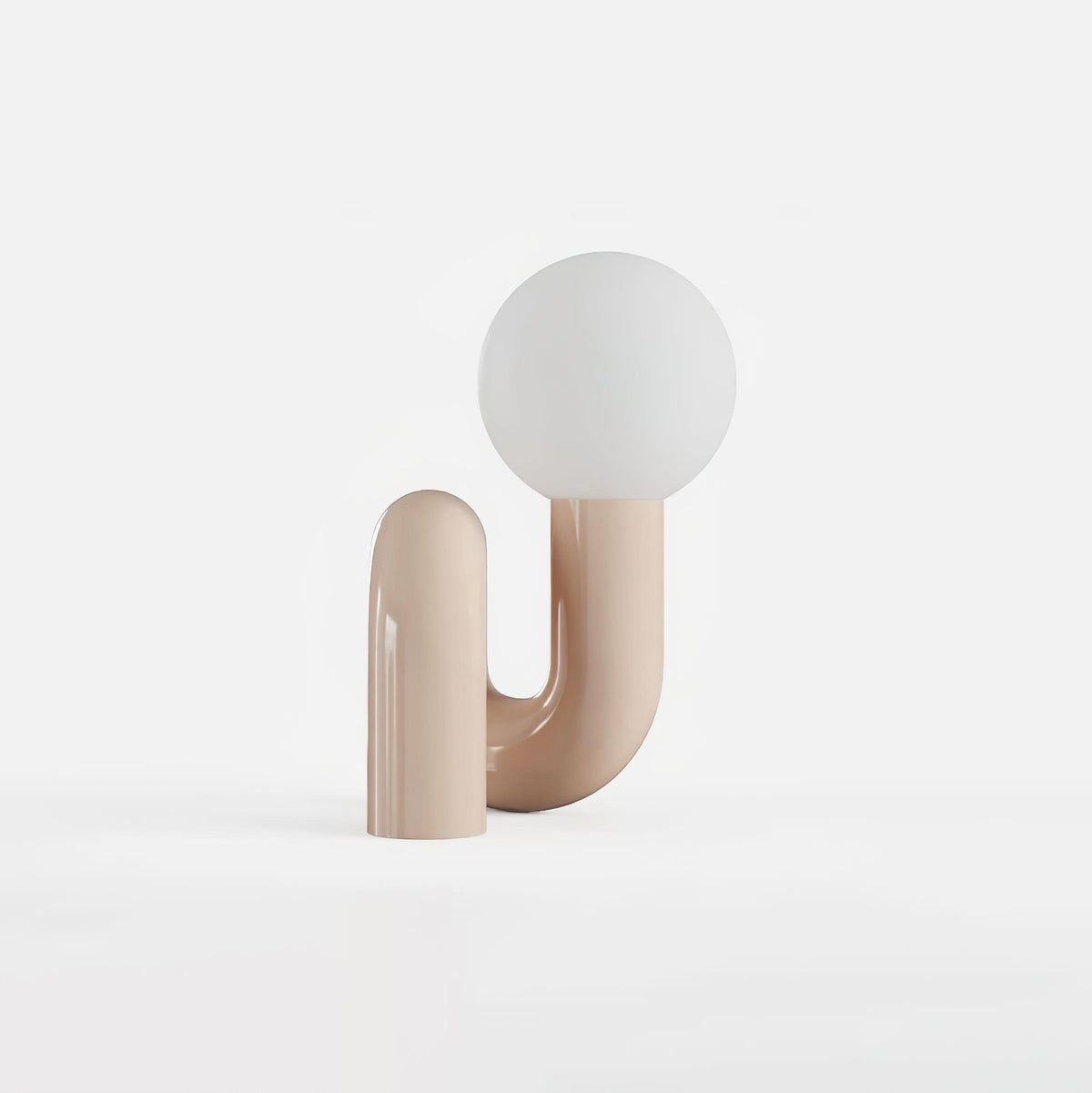 Soreeon lámpara de mesa de estilo lúdico N Shape todo en blanco