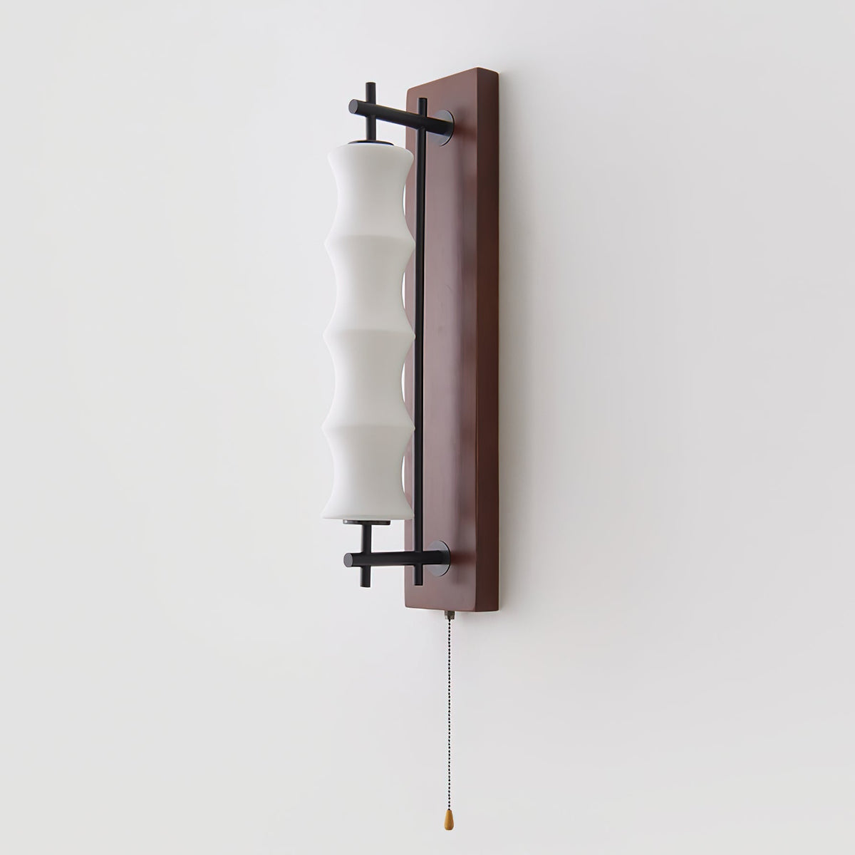 Eireelia aplique de pared con pantalla de vidrio ondulado