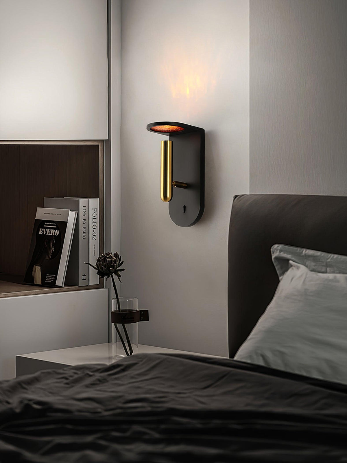 Caloaria aplique de pared LED con interruptor ON/OFF